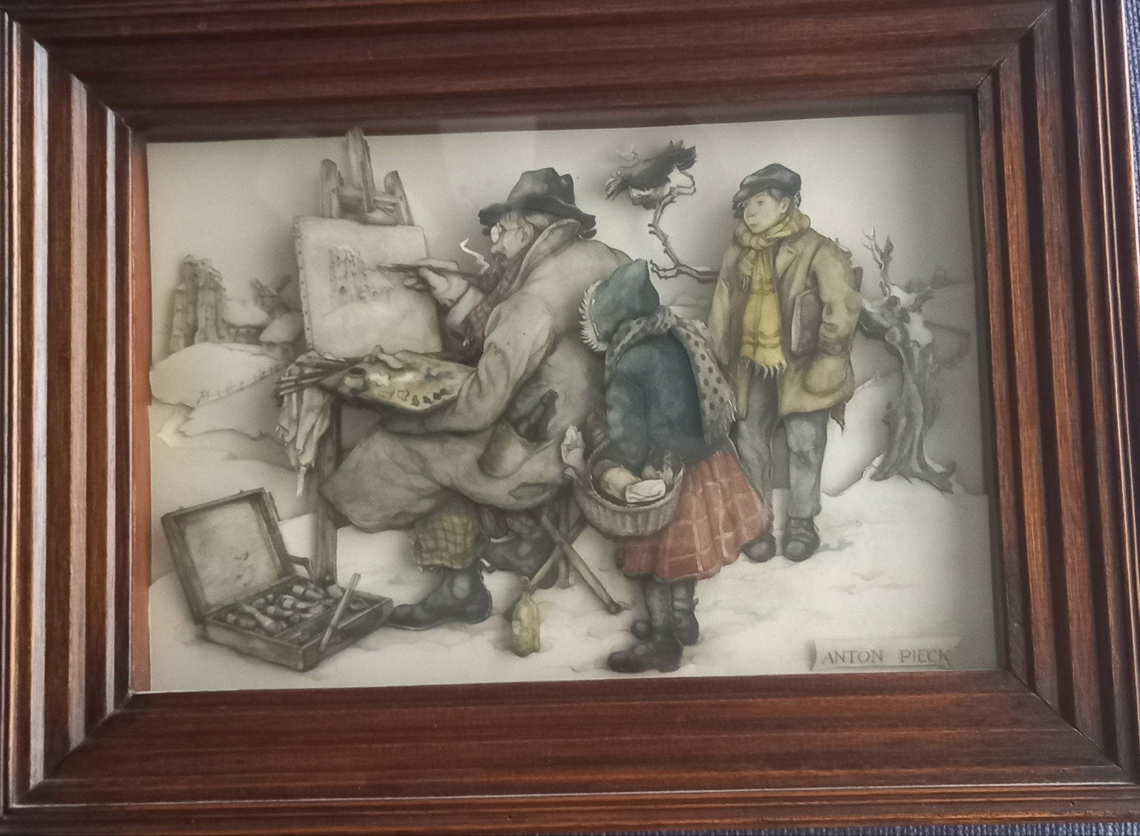 Anton pieck 3d schilderij, Ophalen