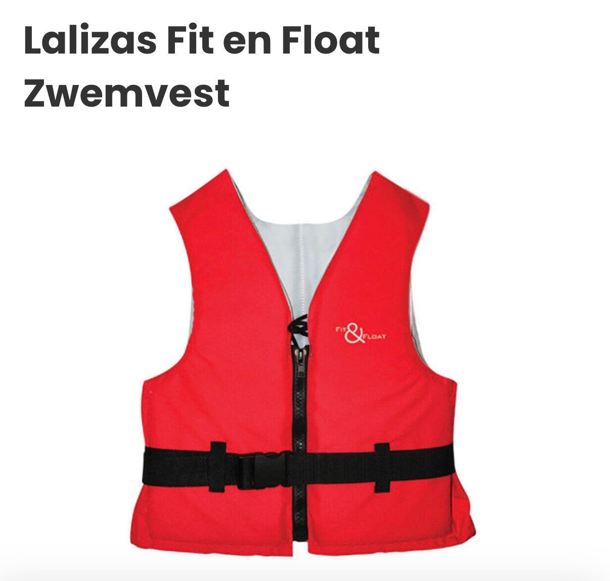 Lalizas Fit & Float Zwemvest Kind 30-50kg, Ophalen of Verzenden, Zo goed als nieuw, Overige typen