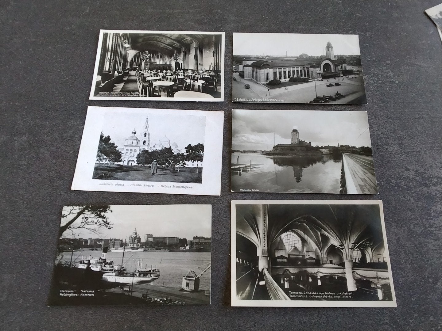 Finland o.a Helsinki Station ca 1935, Ophalen of Verzenden, 1920 tot 1940, Ongelopen, Overig Europa