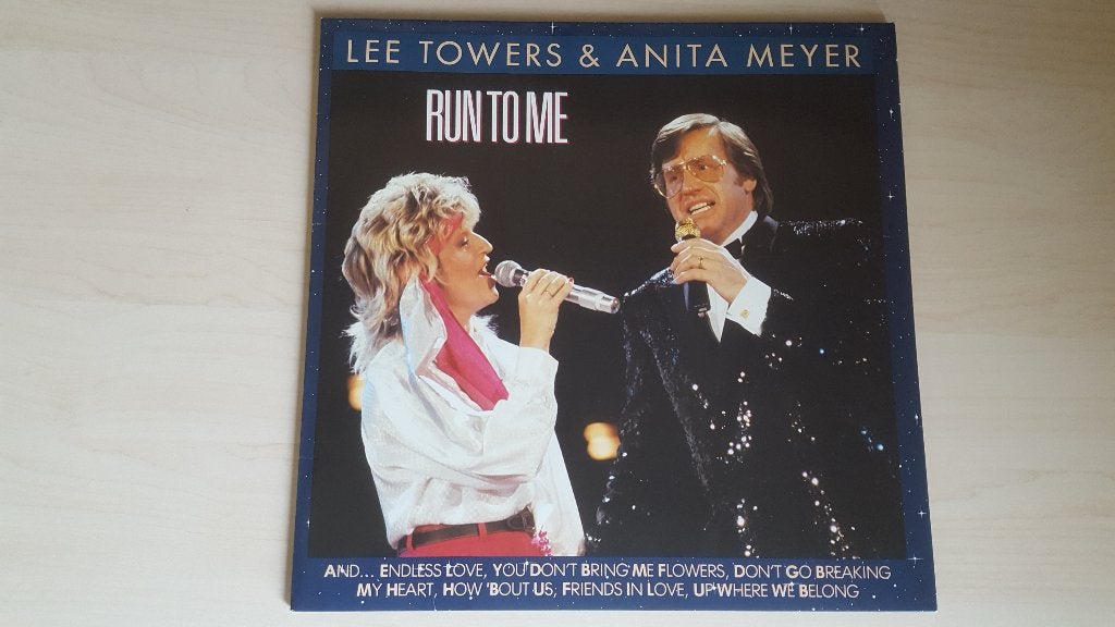 LP Lee Towers & Anita Meyer, Run to me (1986), Cd's en Dvd's, Gebruikt, Ophalen of Verzenden, 12 inch, Inclusief binnenhoes