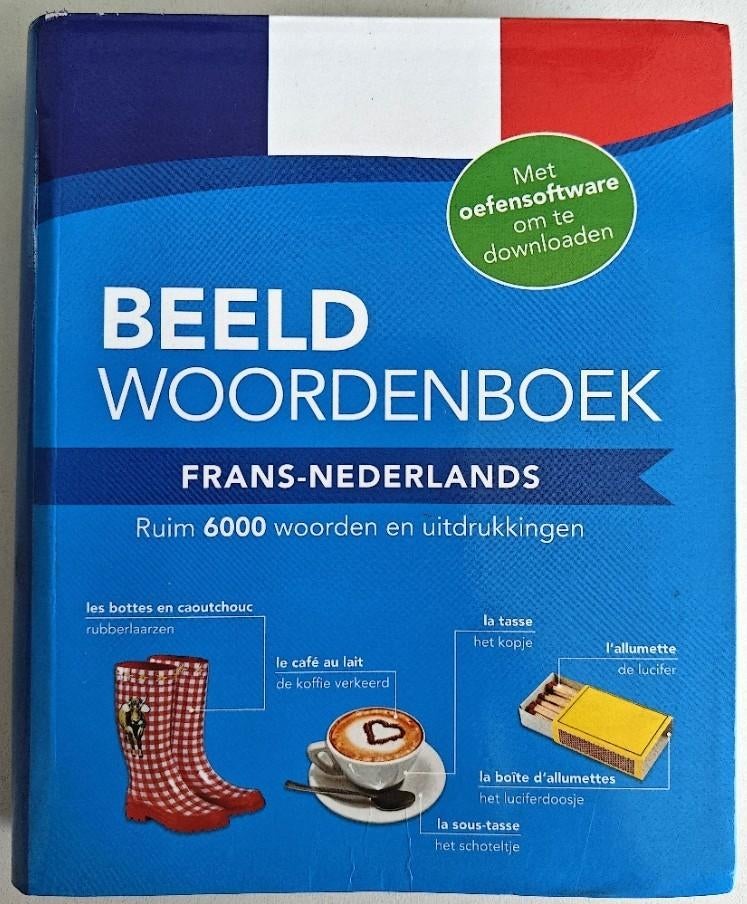 Beeldwoordenboek FRANS - NEDERLANDS, 6.000 woorden, uitdruk., Ophalen of Verzenden, Zo goed als nieuw, Overige niveaus, Frans