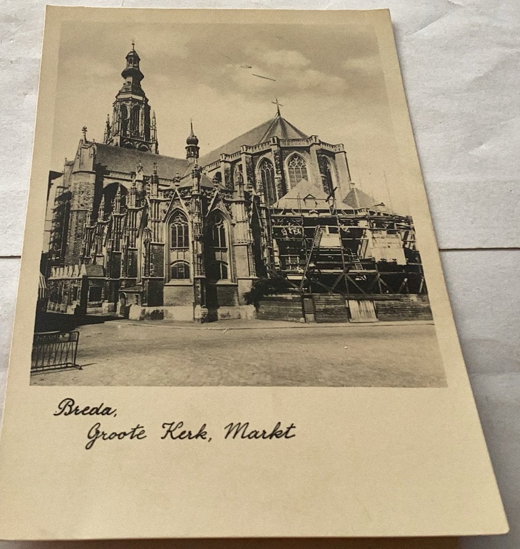 Breda Groote Kerk Markt 1937, Ophalen of Verzenden, Zo goed als nieuw