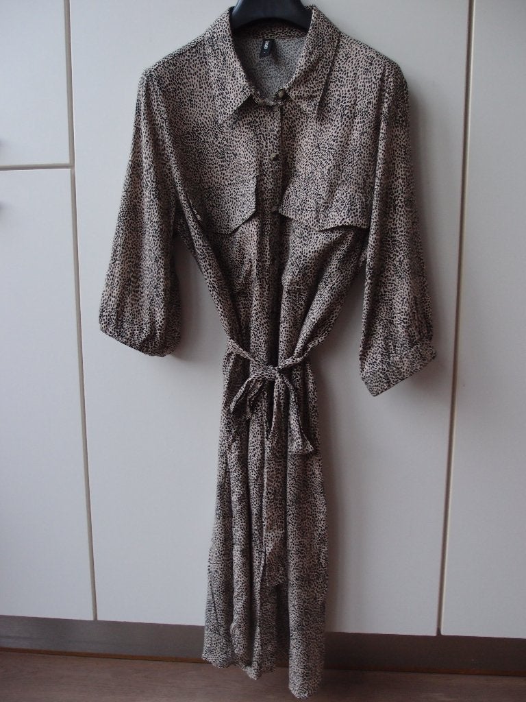 Mooie Shoeby Eksept dames meisjes blouse jurk knoopkoord L, Beige, Maat 42/44 (L), Ophalen of Verzenden, Zo goed als nieuw