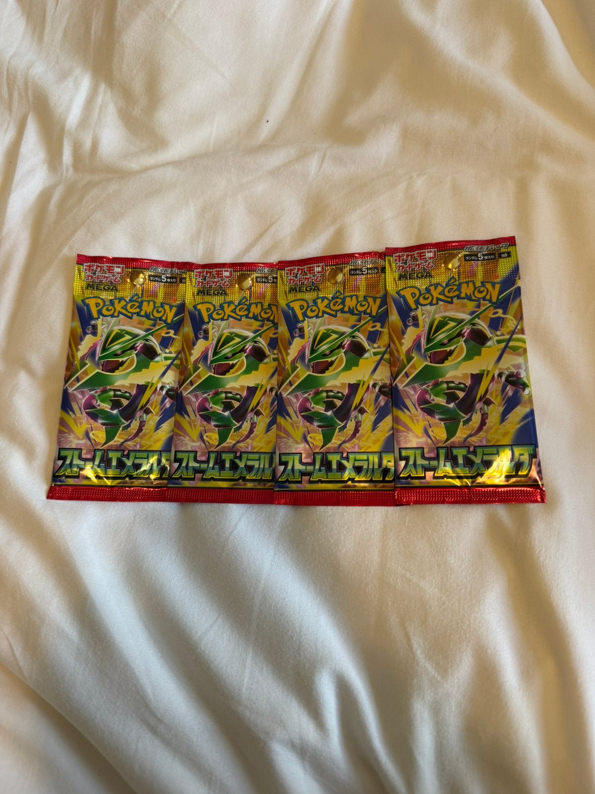Storm Emeralda Japanse Pokémon packs ( 4 stuks ), Ophalen of Verzenden, Zo goed als nieuw, Overige maten
