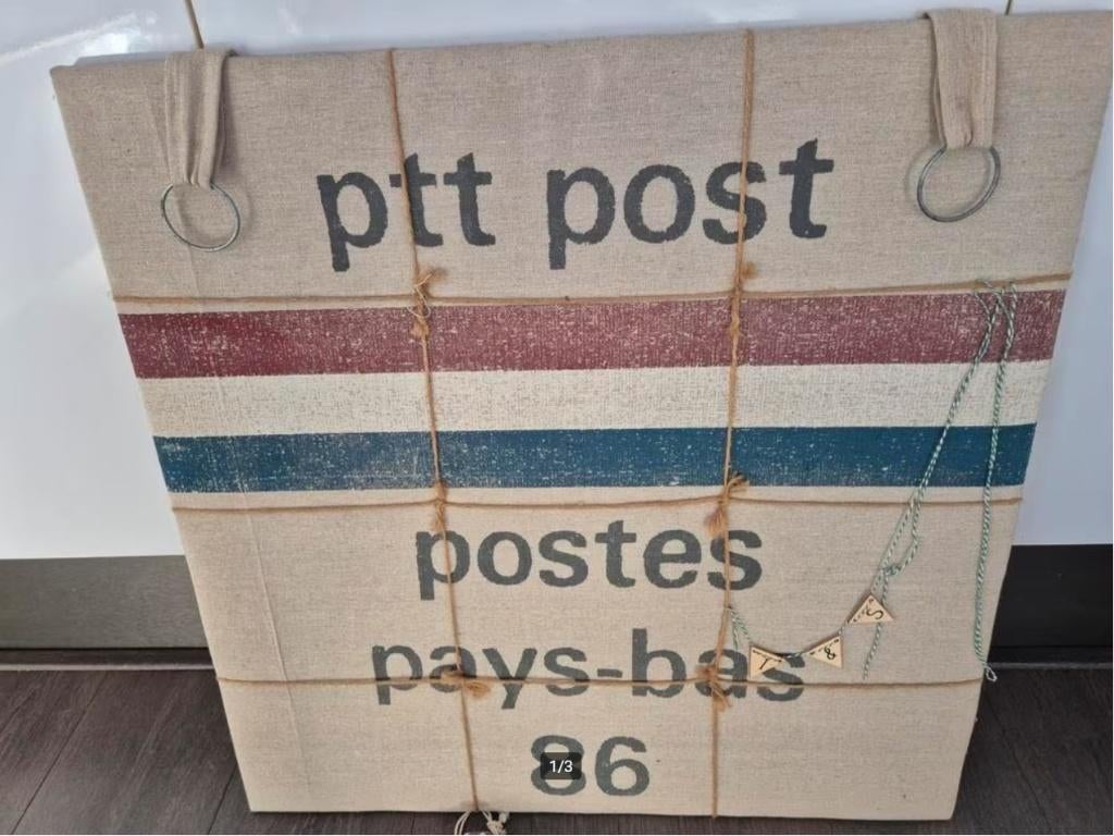 PTT Post Fotolijst 65x65cm, Ophalen, Gebruikt, Gebruiksvoorwerp