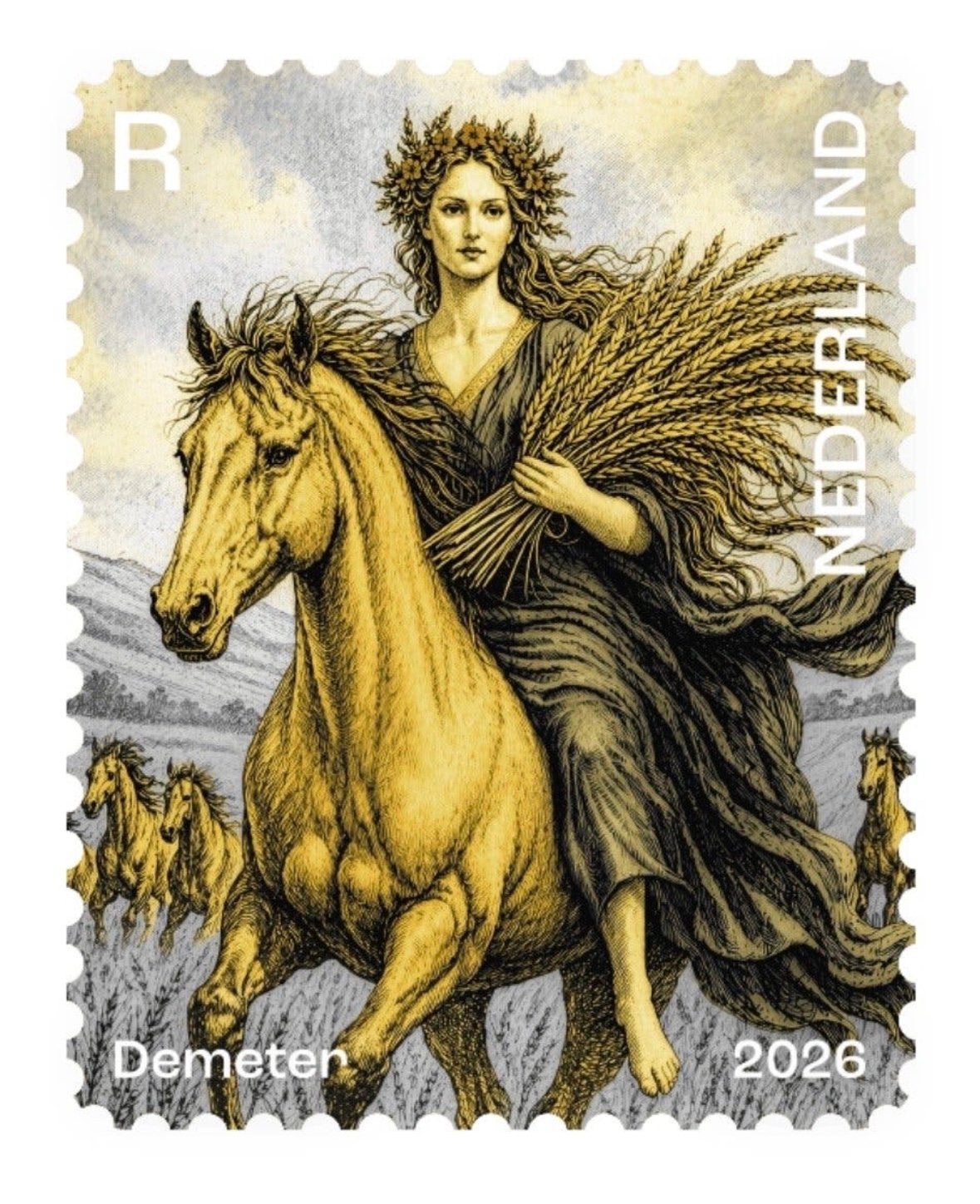 NFT Demeter Postnl cryptostamp postfris, Ophalen of Verzenden, Postfris