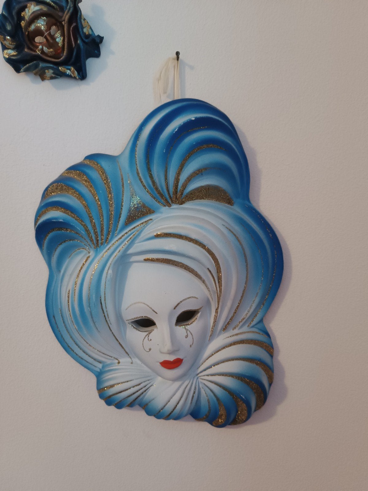 Venetiaanse maskers, Ophalen, Blauw, Masker, 20 - 50 cm