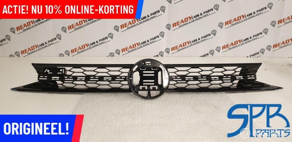 POLO 2G AW1 HOOGGLANS ZWART GTI Grille ZONDER LIJST EMBLEEM, Gebruikt, Volkswagen, Ophalen of Verzenden, Volkswagen