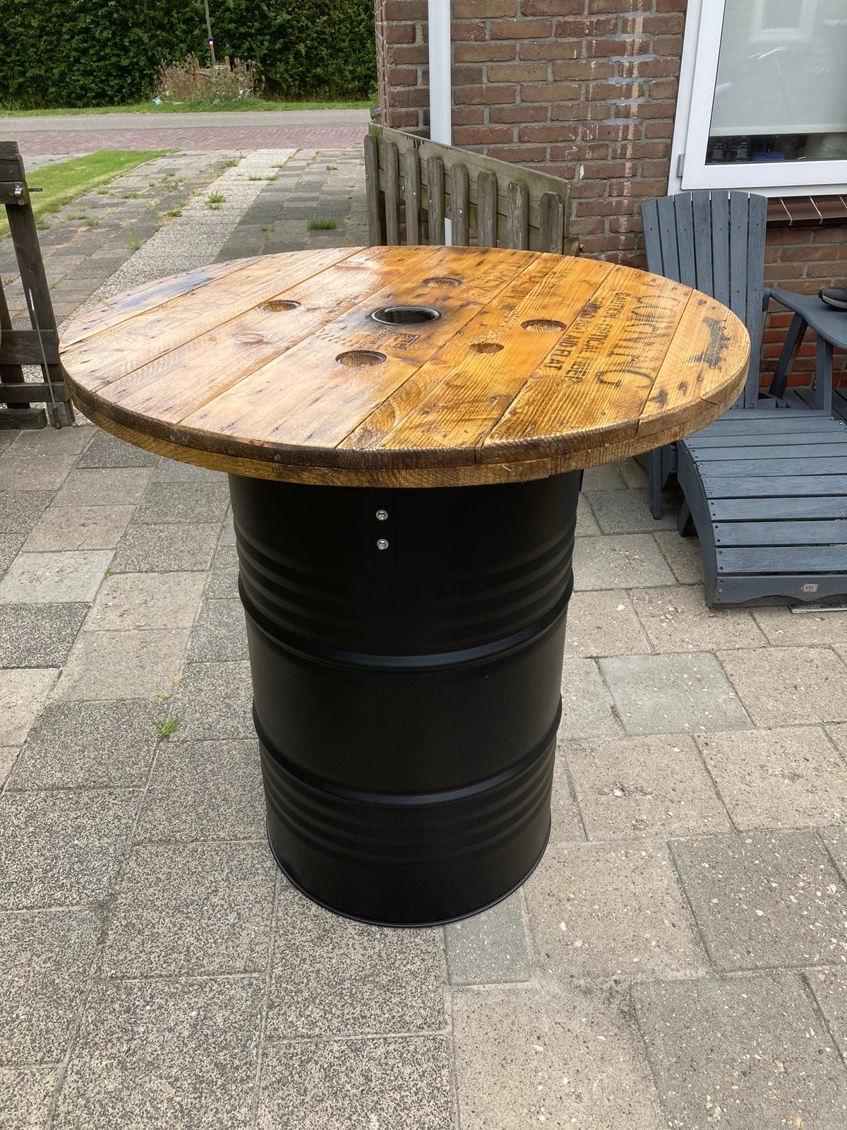 Sta- en tuintafels, Ophalen, In hoogte verstelbaar, Zo goed als nieuw