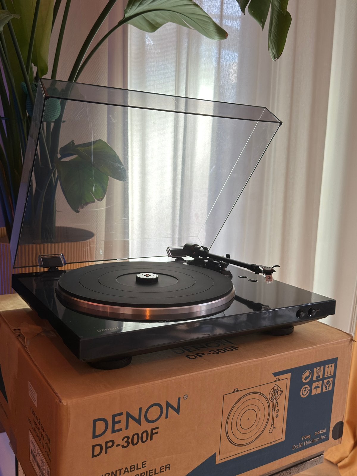 Denon DP-300F platenspeler, Overige merken, Automatisch, Ophalen of Verzenden, Zo goed als nieuw
