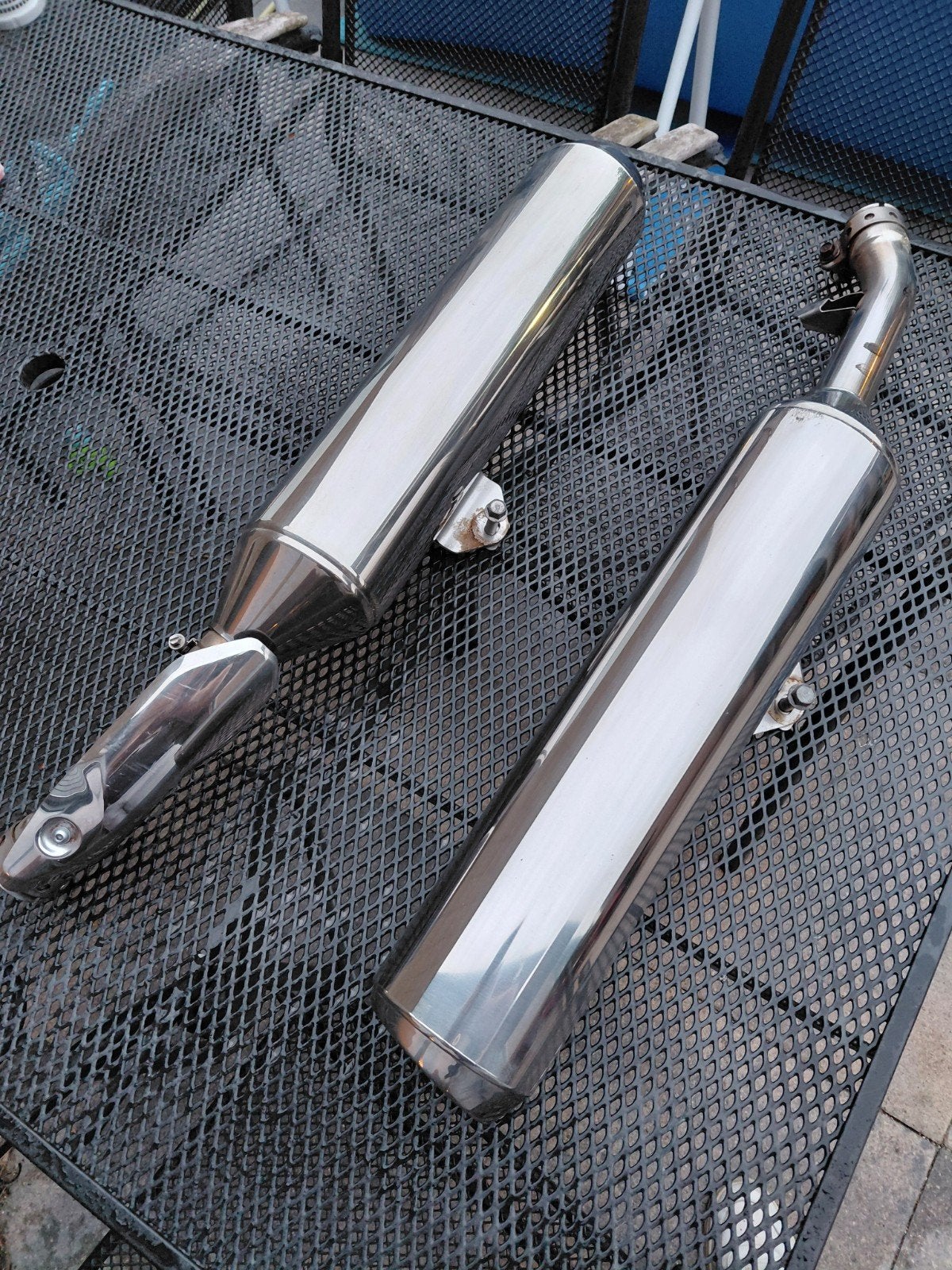 Set uitlaten/uitlaatdempers voor yamaha FJR, Ophalen of Verzenden, Gebruikt