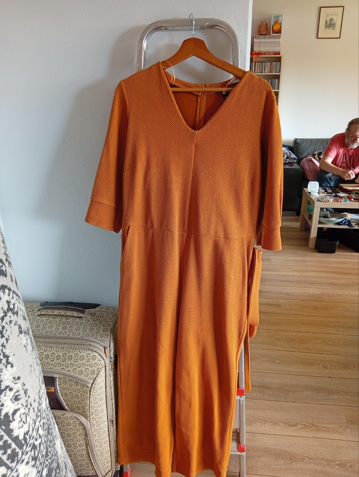 Hema Oranje Jumpsuit Maat M, Kleding | Dames, Jumpsuits, Maat 38/40 (M), Oranje, Ophalen of Verzenden, Gedragen