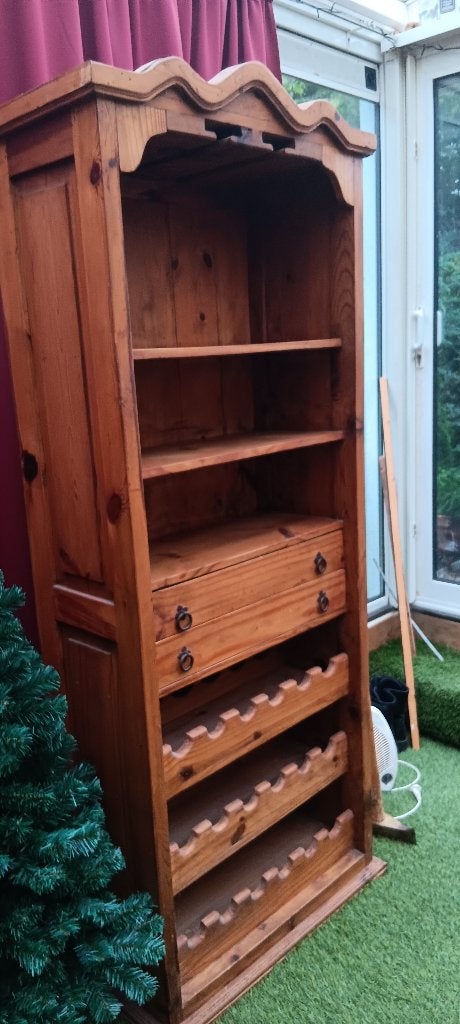 Mexicaans grenen drank kast, Huis en Inrichting, Ophalen, Gebruikt, Met plank(en), 50 tot 100 cm