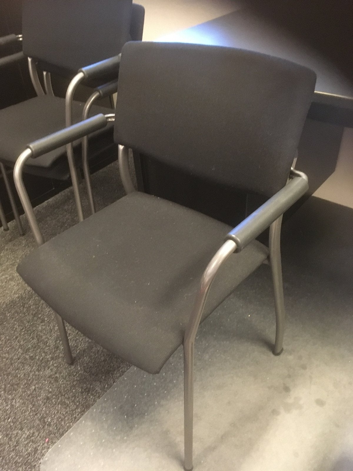 3 KANTOOR STOELEN, Ophalen, Gebruikt, Zwart