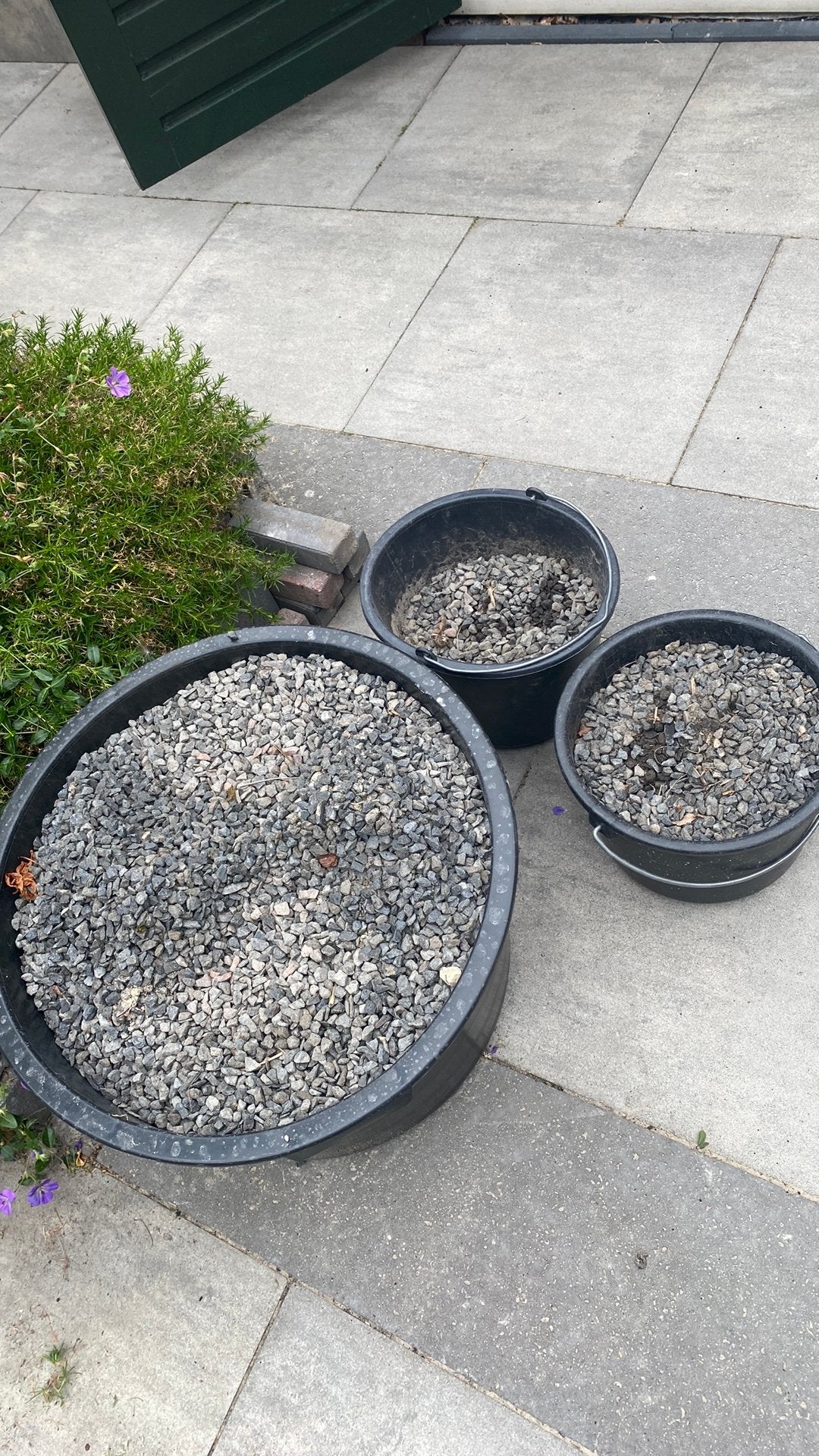 Gratis !!! Split grijs, Tuin en Terras, Grind, Keien en Split, Ophalen, Zo goed als nieuw, Split