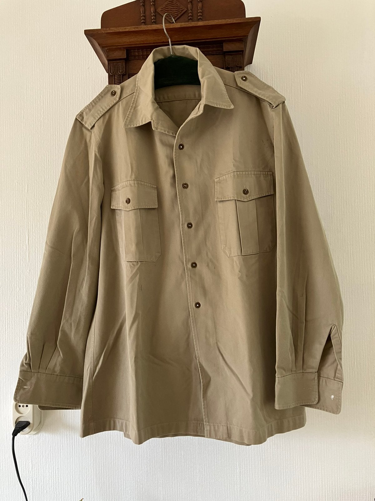 Koninklijke Marine katoenen overhemd mt 43/XL izgs, Ophalen of Verzenden, Marine, Nederland, Kleding of Schoenen