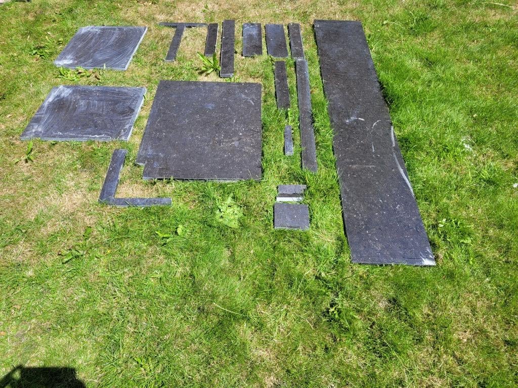 Natuursteen platen, Ophalen