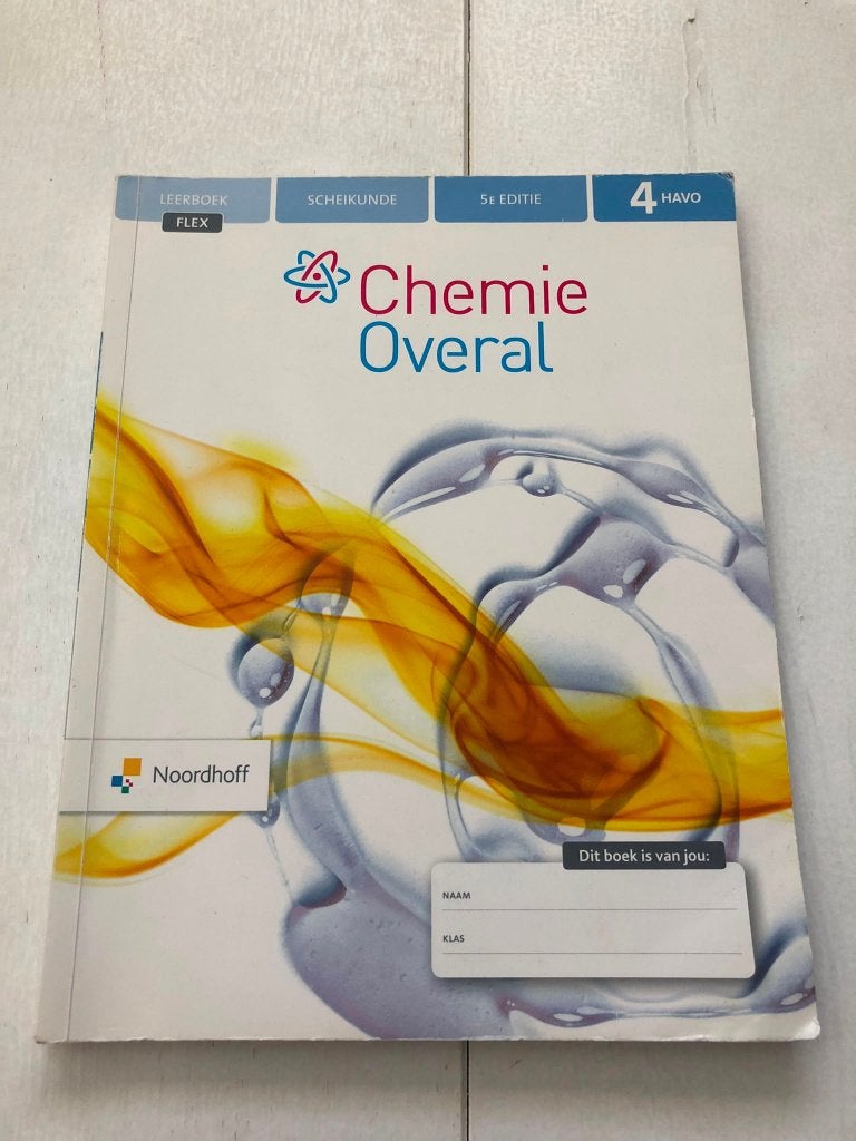 Chemie Overal 5e editie 4 havo ISBN 978-90-01-74629-2, Noordhoff Uitgevers, Natuurwetenschap, Ophalen, Gelezen