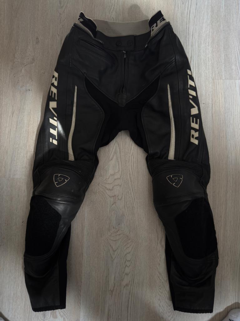 REV’IT! Leren motorbroek maat 34, Ophalen of Verzenden, Tweedehands, Broek | leer