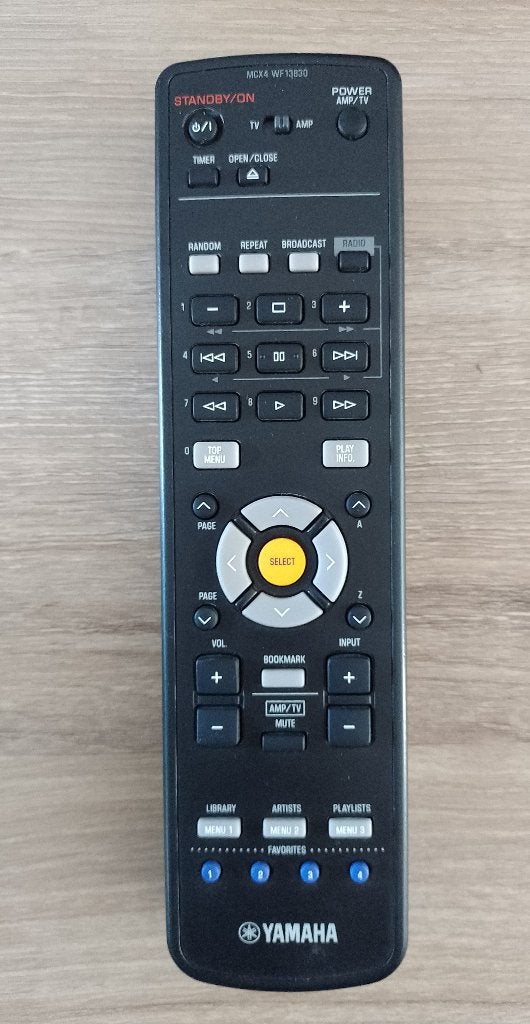 Yamaha mcx4 wf13830 afstandsbediening origineel MCX-2000, Ophalen of Verzenden, Gebruikt, Origineel, Receiver of Versterker