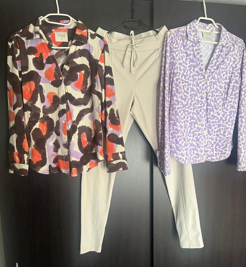 Mi Piaci pantalon en blouses Aime Balance  maat M, Kleding | Dames, Broeken en Pantalons, Ophalen of Verzenden, Zo goed als nieuw
