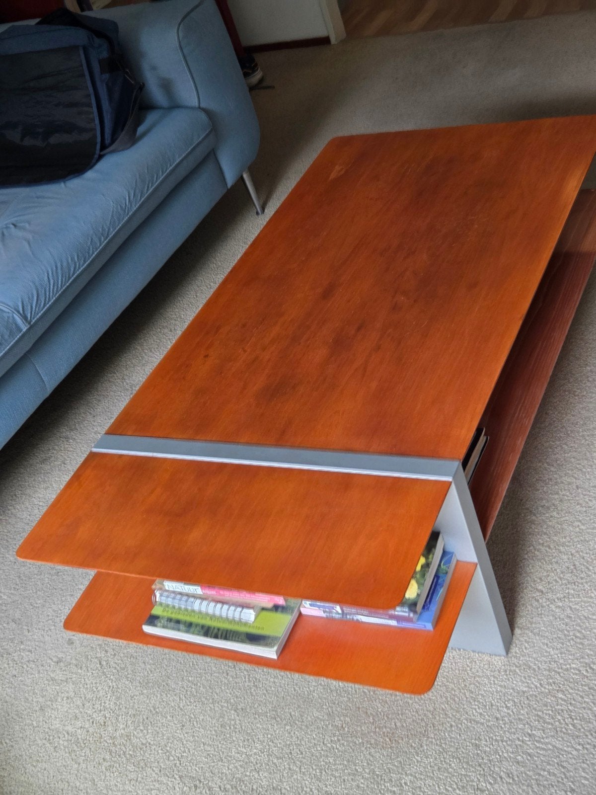 Kersenhouten salontafel - 130x65x40 cm, Huis en Inrichting, Tafels | Salontafels, Gebruikt, 100 tot 150 cm, Kersenhout, Minder dan 50 cm