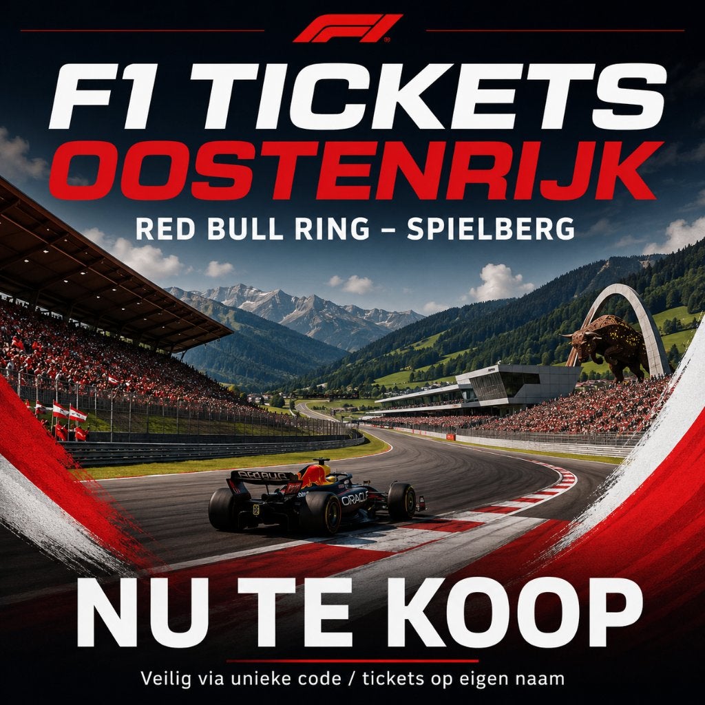 F1 GP Oostenrijk 2026 – 2 Tickets formule 1 Red Bull Ring, Tickets en Kaartjes, Twee personen