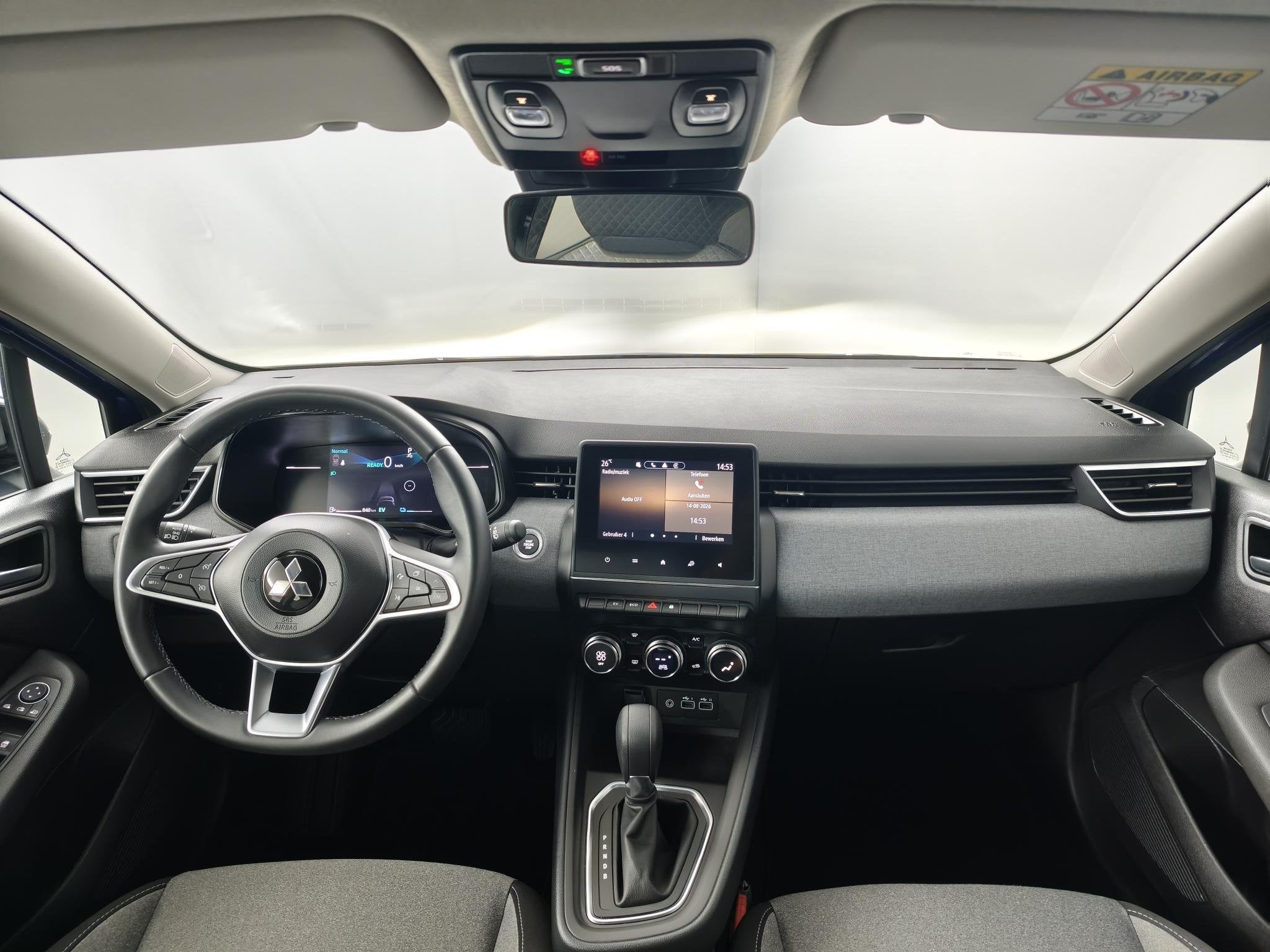 Mitsubishi Colt 1.6 HEV Intense | Achteruitrijcamera | Clima, Auto's, Mitsubishi, Stof, Gebruikt, Euro 6, Blauw