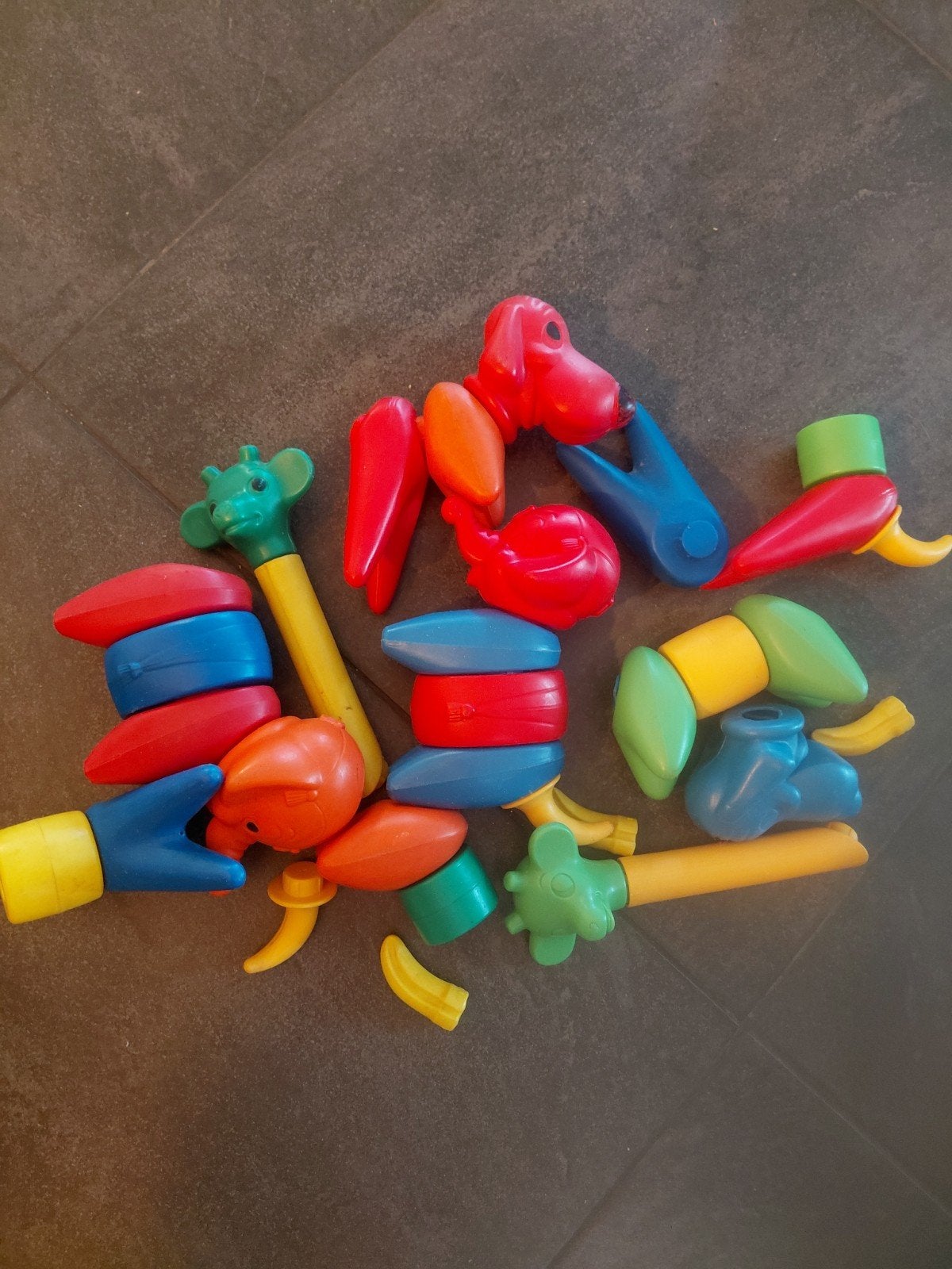 Vintage Tupperware Zoo-It-Yourself puzzeldieren (1966) - com, Ophalen of Verzenden, Jongen of Meisje