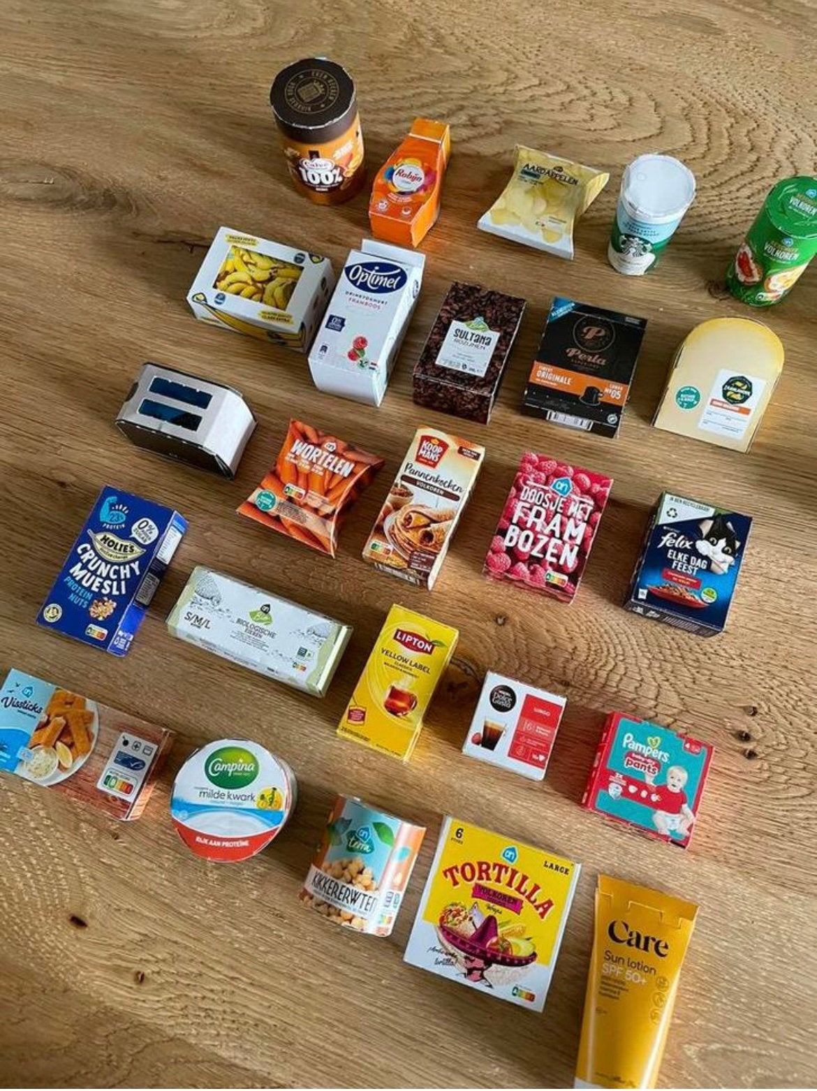 Alle 40 mini boodschappen (AH actie) supermarkt, Albert Heijn, Ophalen of Verzenden
