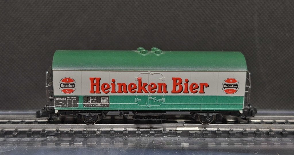 Fleischmann 8325 - NS koelwagen Ichqrs 'Heineken' (16394), Hobby en Vrije tijd, Modeltreinen | N-Spoor, Gebruikt, Gelijkstroom