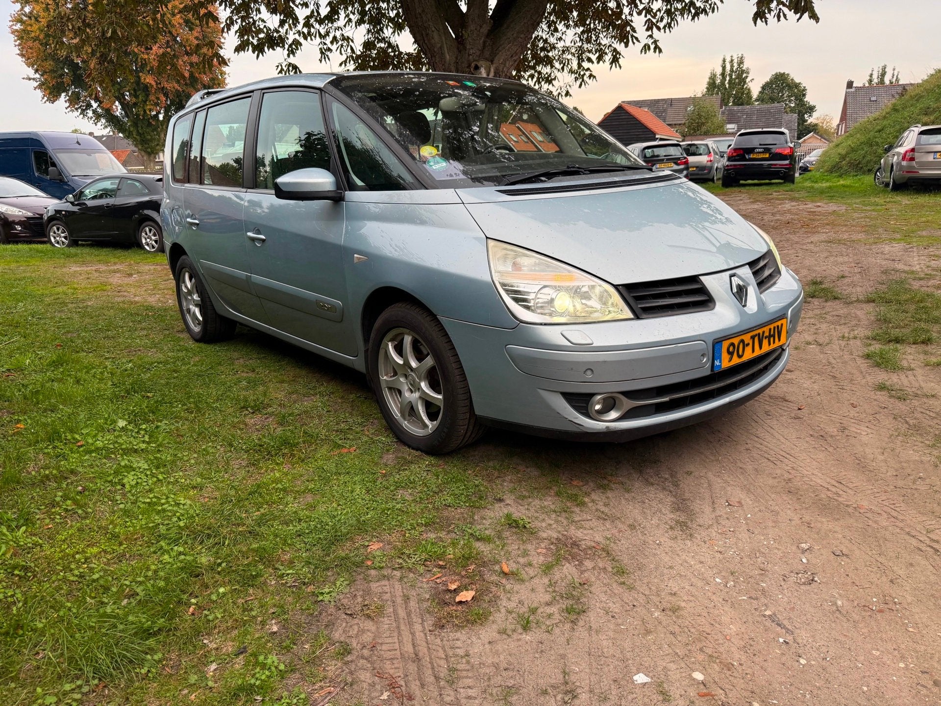Renault Espace 2.0T Privilège AUTOMAAT CLIMA PANO The Car D, Gebruikt, 4 cilinders, 2000 kg, Blauw