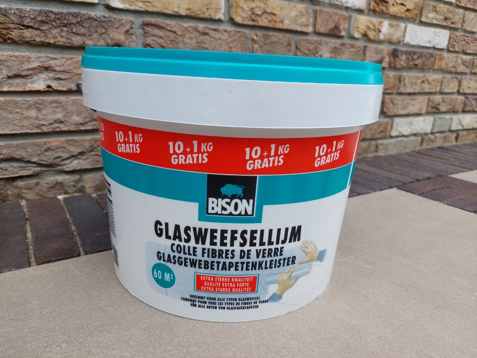 Bison Glasweefsellijm - 10 liter emmer, Ophalen, Zo goed als nieuw