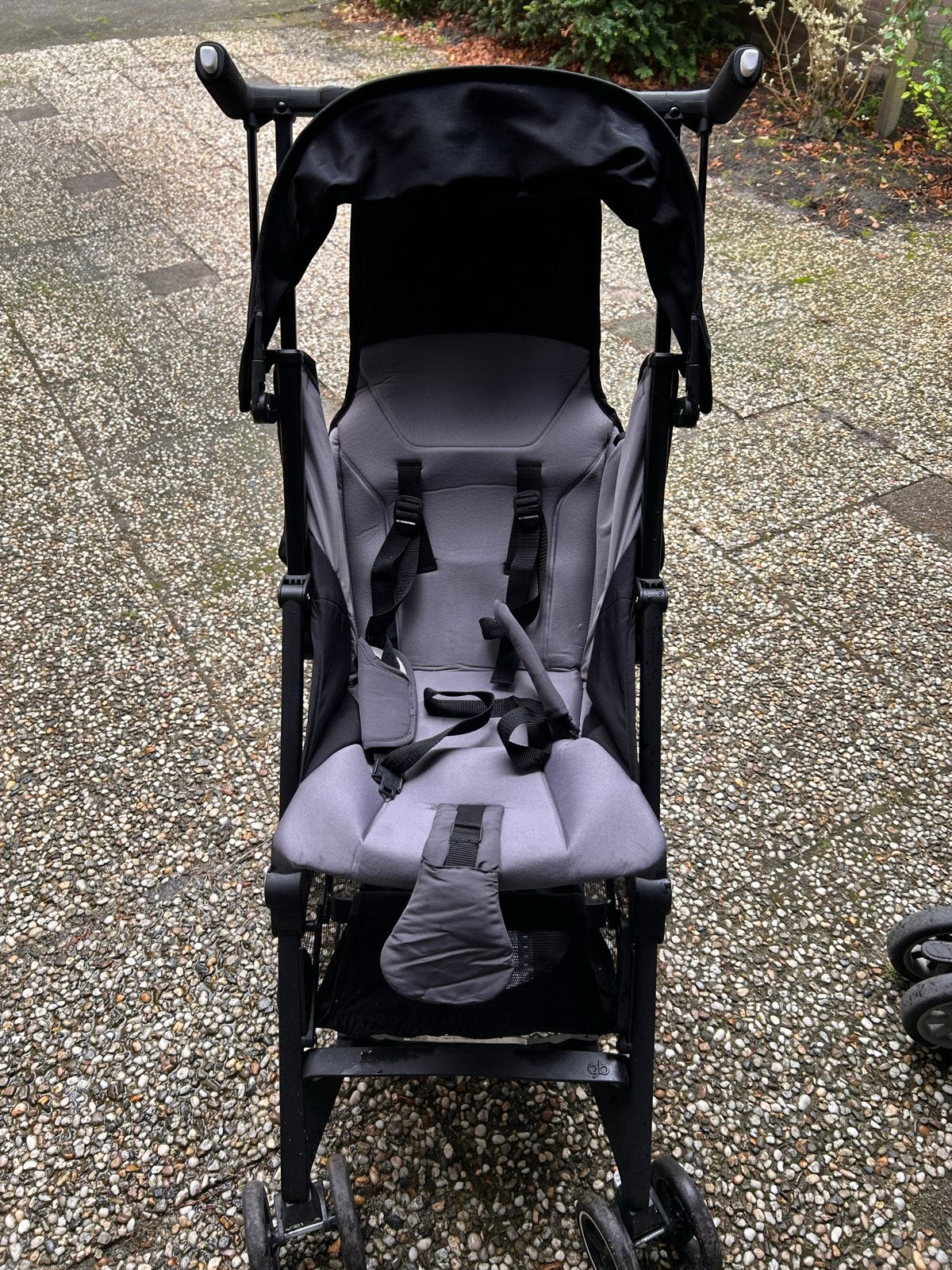 GB Pocket Opvouwbare Buggy - Zwart/Grijs, Ideaal voor Reis, Ophalen, Gebruikt, Overige merken, Zonnekap
