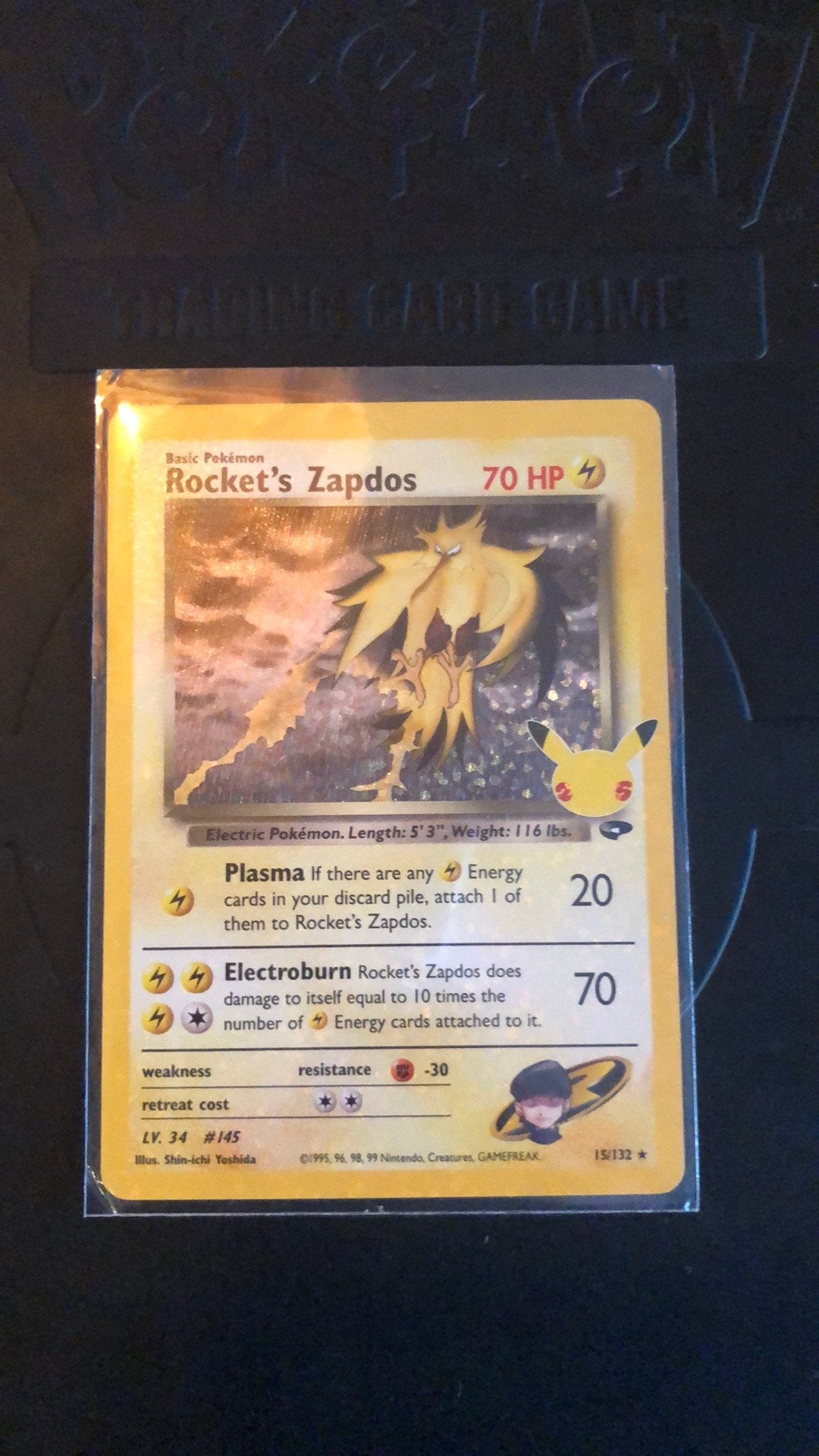 Rocket’s Zapdos setnummer 15/132, Ophalen of Verzenden, Zo goed als nieuw, Losse kaart