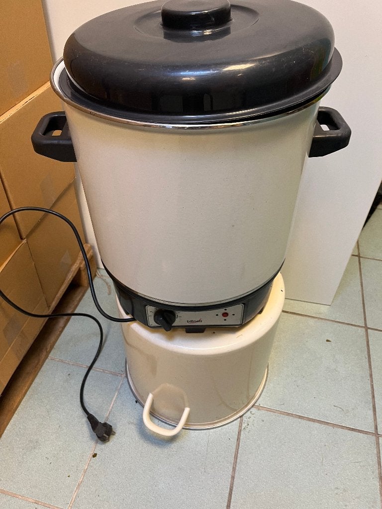 electrische brouw/ weck / soepketel, Ophalen, Gebruikt