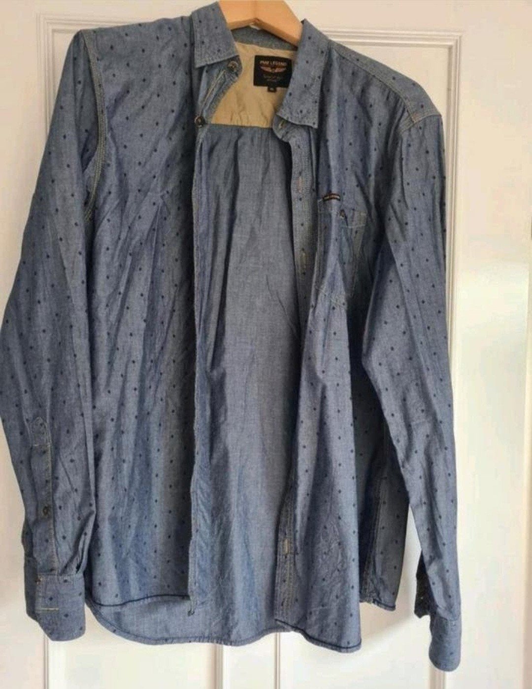Blouse PME maat XL blauw/grijs, Blauw, Pall Mall PME Legend, Ophalen of Verzenden, Zo goed als nieuw