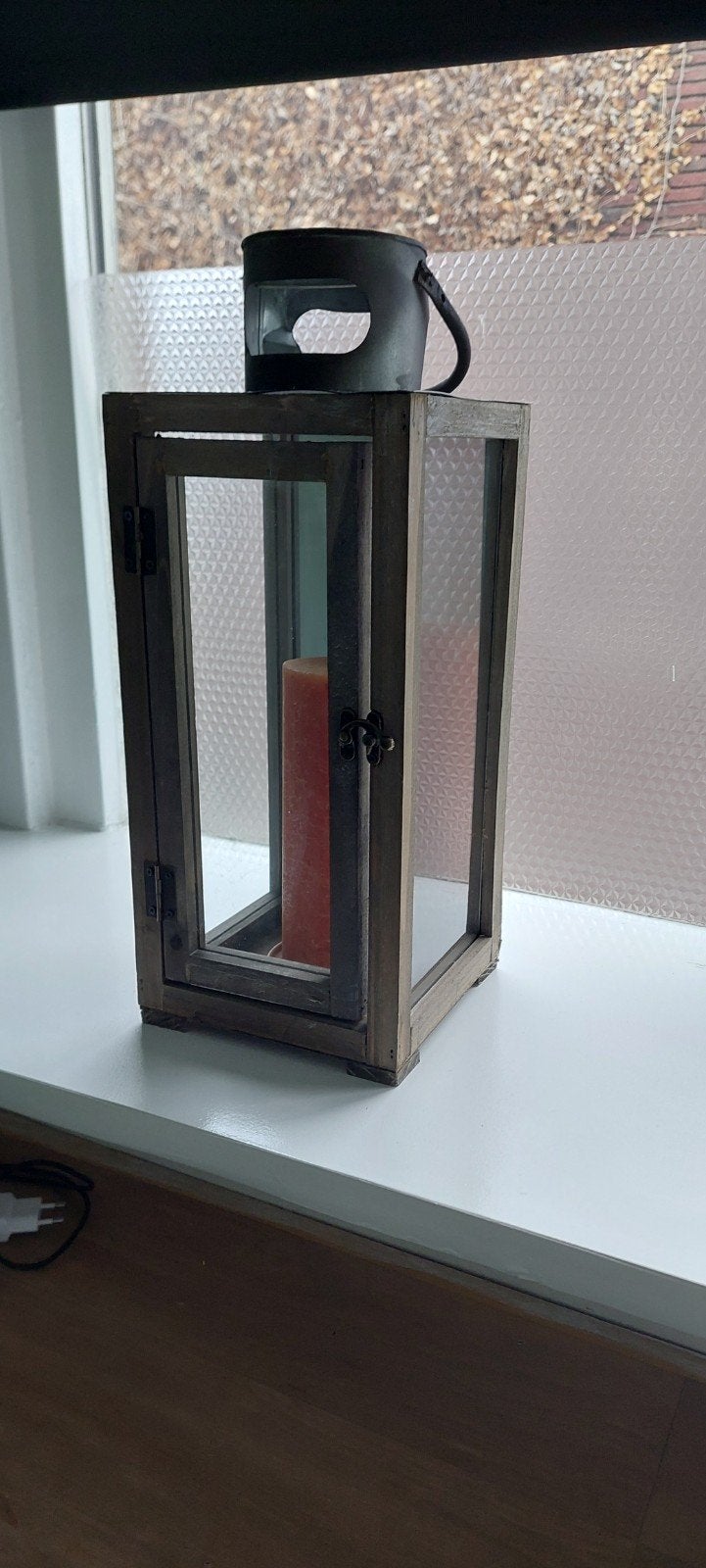 Lantaarn met spiegel en ongebruikte kaars. Nieuw, Ophalen, 25 tot 50 cm, Nieuw, Kaars