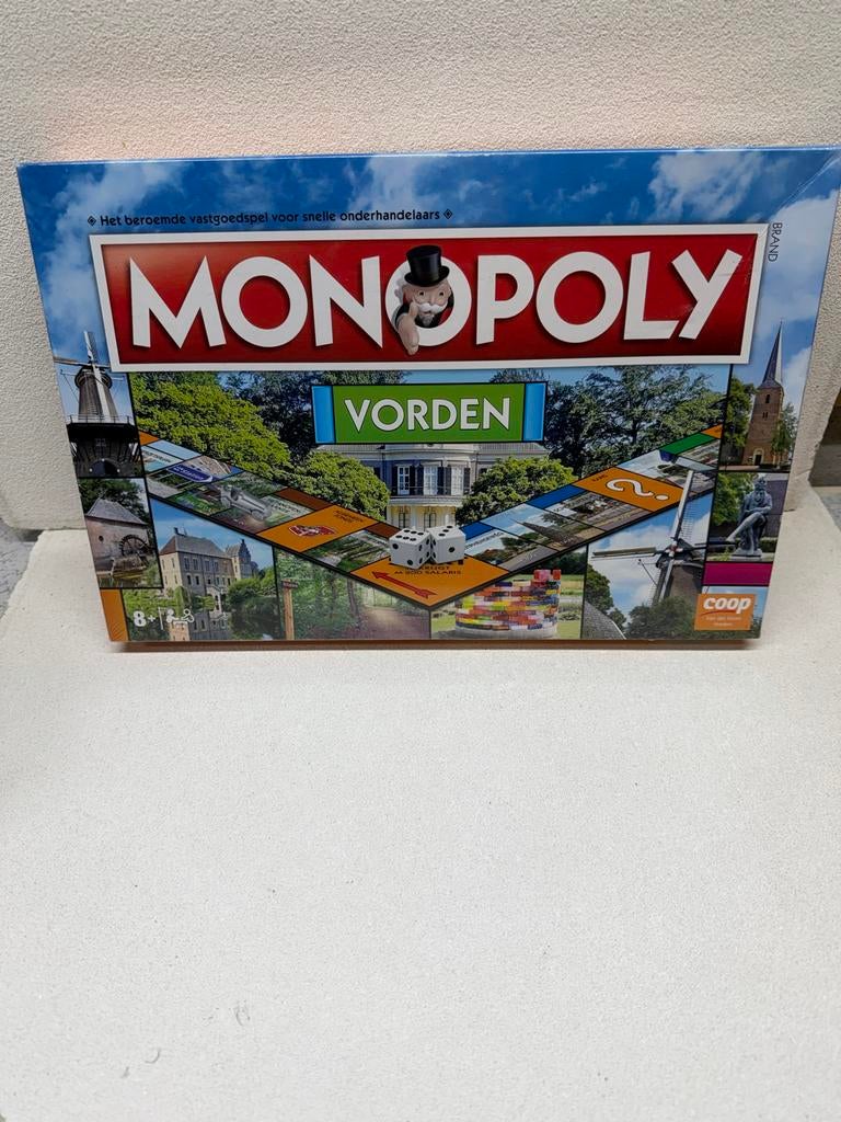 Monopoly Vorden - Speciale Editie, Drie of vier spelers, Ophalen of Verzenden, Nieuw, Reisspel