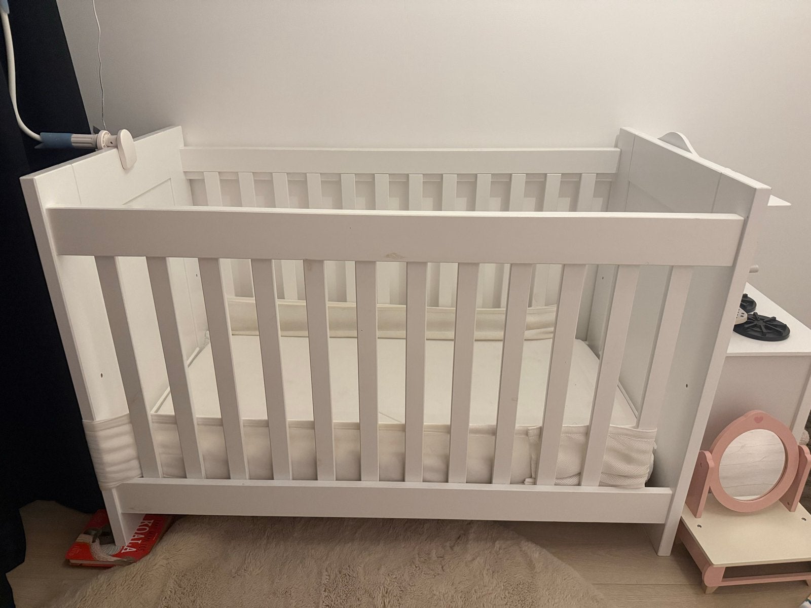 Wit ledikantje, Kinderen en Baby's, Babywiegjes en Ledikanten, Ophalen, Gebruikt, Ledikant