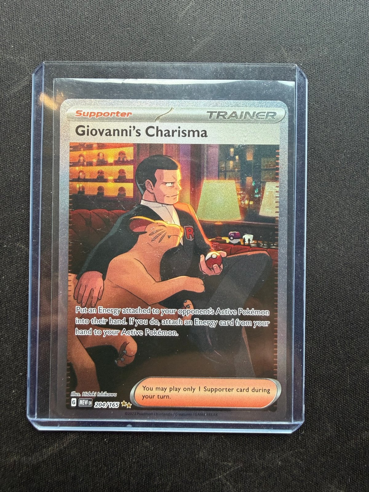 Giovanni's Charisma 204/165, Ophalen of Verzenden, Zo goed als nieuw, Losse kaart, Foil