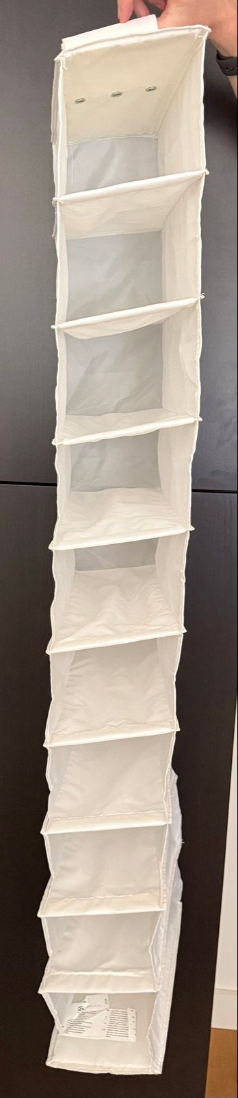 IKEA SKUBB Hangende Opberger met 10 Vakken Wit, 100 tot 150 cm, Ophalen of Verzenden, Zo goed als nieuw, 25 tot 50 cm