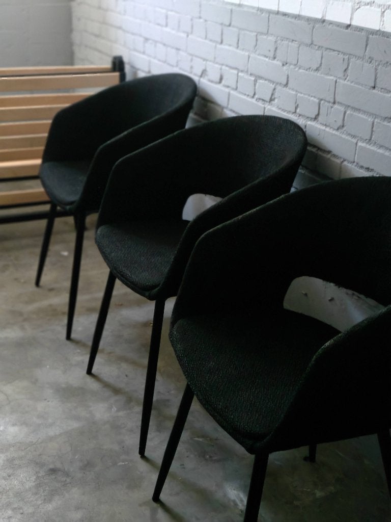 6 stoelen, Ophalen, Overige materialen, Gebruikt, Zwart
