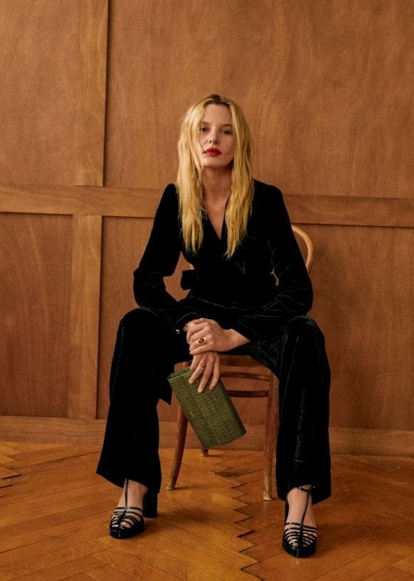 Sézane Kelly Jumpsuit van velours, maat 38, Ophalen of Verzenden, Nieuw, Maat 38/40 (M), Zwart
