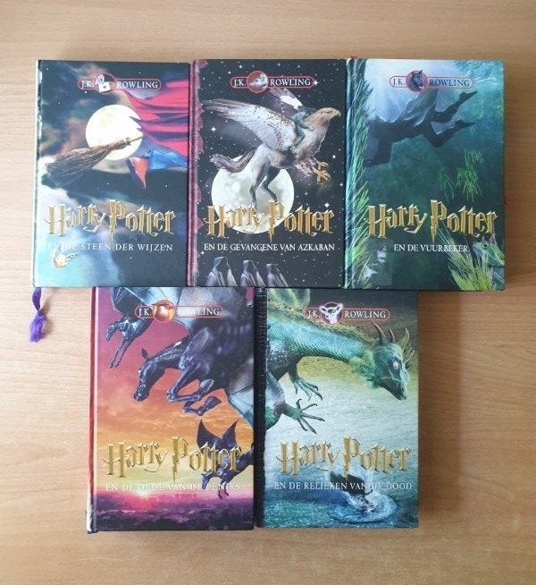 J. K. Rowling - 5x Harry Potter, nederlandse hardcovers, Boeken, Ophalen of Verzenden, Gelezen, J. K. Rowling