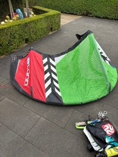 peter lynn swell  V3 rtf 7m +mystic S+pomp+bar, Ophalen, Gebruikt, Geen board, Kite