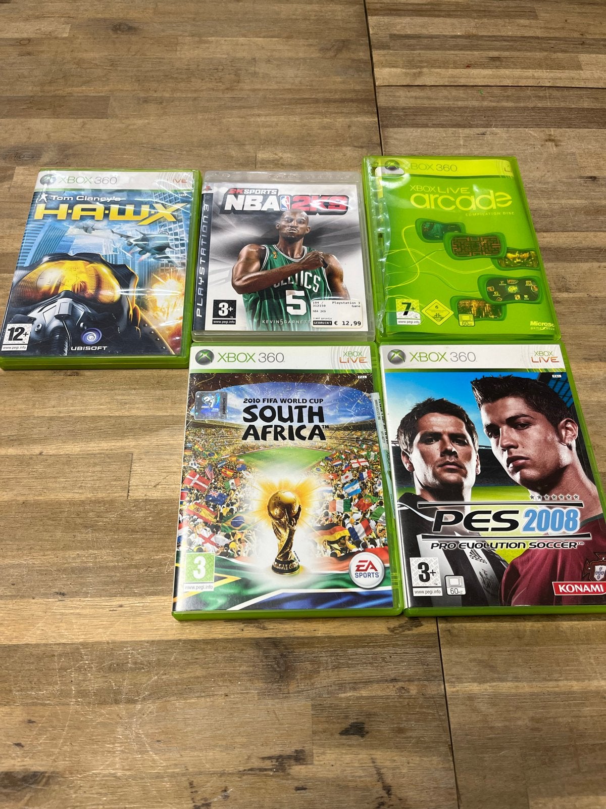 Xbox 360 Games: HAWX, NBA 2K9, FIFA WC 2010, PES 2008, Arcad, Spelcomputers en Games, Online, Xx, Ophalen of Verzenden, X