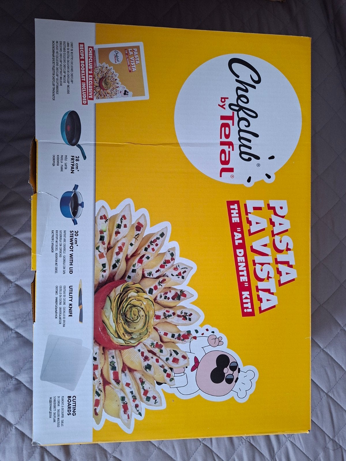 Tefal Chefclub Pasta la Vista koekenpan 28 cm pan 20 cm mes, Koekenpan, Tefal, Ophalen of Verzenden, Geschikt voor inductie