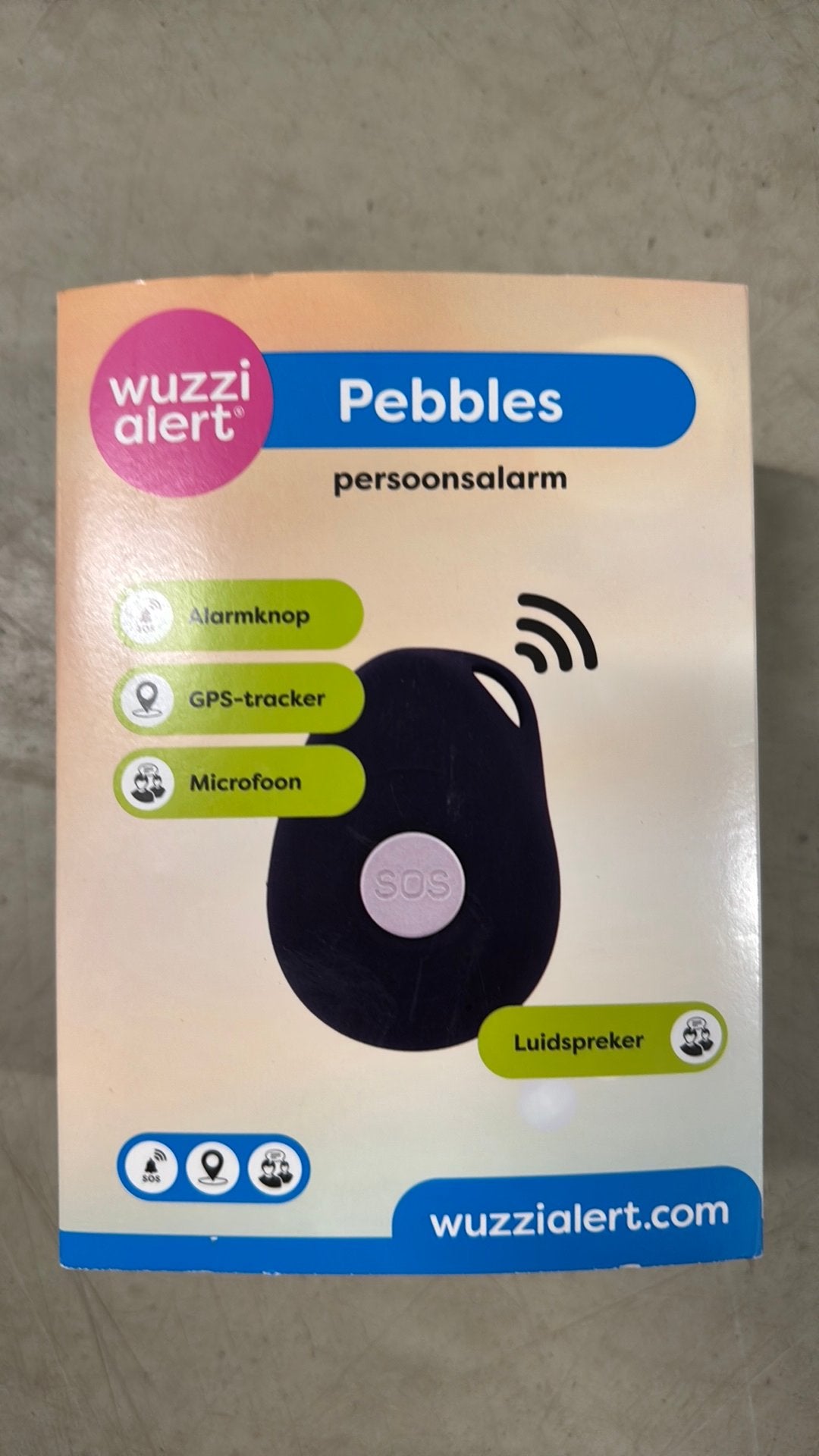 Pebbles Wuzzi Alert - persoonsalarm, Ophalen, Zo goed als nieuw, Overige typen