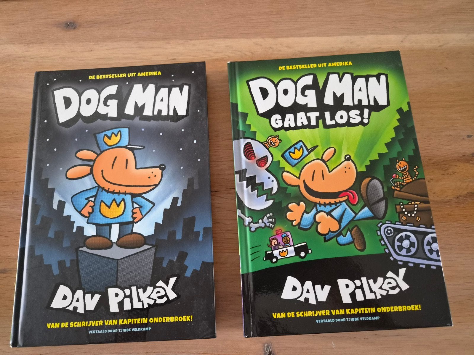Dav Pilkey - Dog Man en Dogman Gaat Los!, Ophalen of Verzenden, Dav Pilkey, Fictie algemeen
